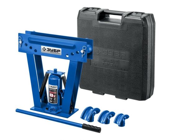 Гидравлический вертикальный трубогиб ЗУБР Профессионал ТВГ-8-K 1/2-1"", 8 т в кейсе 43078-08-K_z01 