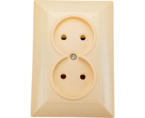 Розетка ООО Ливны-Электро РС 10-010, слоновая кость РСф 131 