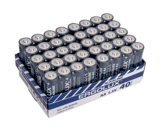 Батарейка Ergolux LR6 Alkaline BOX40 (ПРОМО, LR6 BOX40,1.5В) 14673 