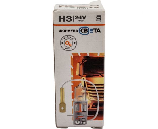 Автомобильная лампа Формула Света галогенная, H3 24V 70W, PK22s LHI032470FSP1 