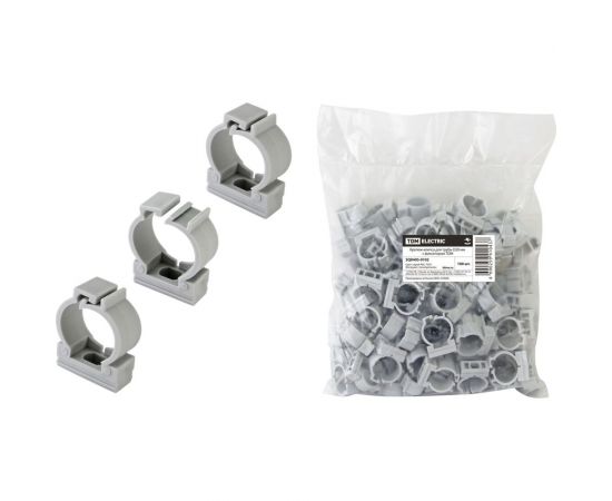 Крепеж-клипса для трубы D20 мм с фиксатором TDM SQ0405-0102 