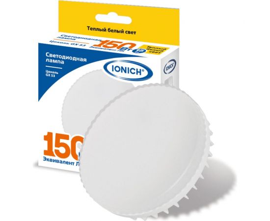 Светодиодная лампа IONICH ILED-SMD2835-15Вт-1350Лм-230В-2700К-GX53 1809 