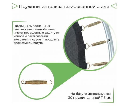 Батут с сеткой DFC Trampoline Fitness 5FT-TR-LG – изображение 3