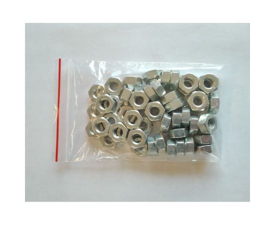 Гайка ИНОТЭК М10, к.п. 8, ГОСТ 5927, оц., 50 шт. 4687203291198 – изображение 2