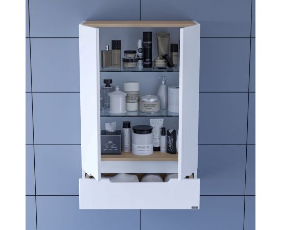 Подвесной шкаф СаНта Лондон 60х90 1 ящ. над стиральной машиной 424004 – изображение 3