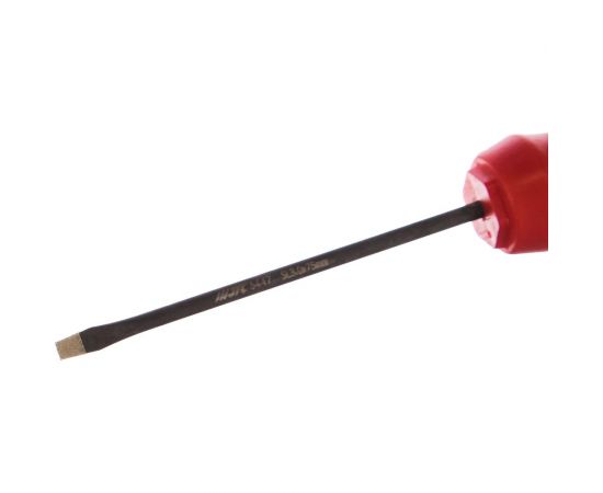 Профессиональная отвертка с противоскользящей рукояткой SL3х75 мм JTC 5447 – изображение 3