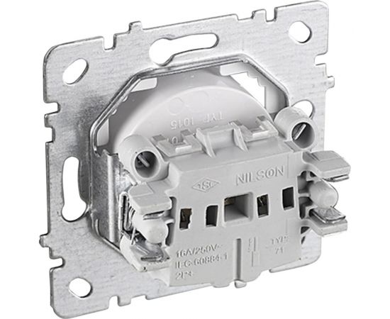 Механизм розетки NILSON 1СП антрацит Touran/Alegra metallic 24160415 – изображение 2