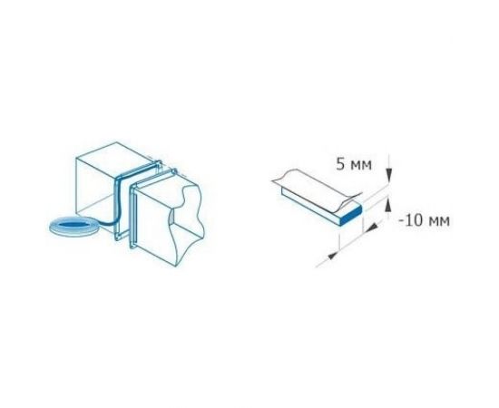Межфланцевая уплотнительная лента STARFIX 5x10 мм, 10 м SM-63126-1 – изображение 2