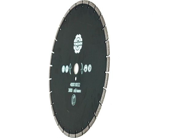 Диск алмазный сегментный 400x10x4x32/25.4 мм TORGWIN T561628 – изображение 3