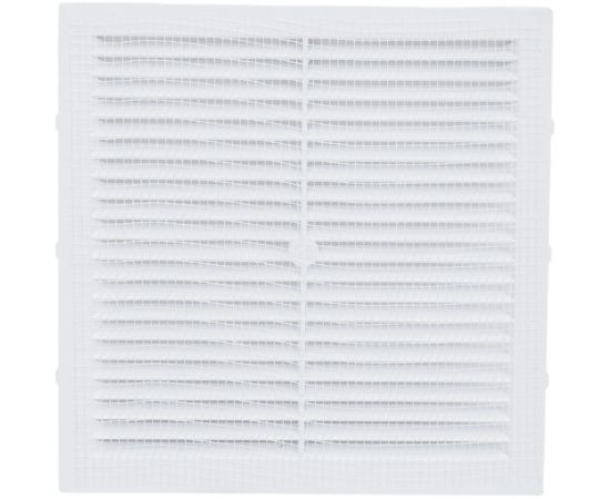 Решетка неразъемная с москитной сеткой (190x190 мм; белая) TDM SQ1807-0087 – изображение 3