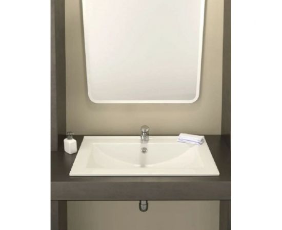 Раковина встраиваемая накладная для ванной LAPARET Sinergia 70 см х9999288058 – изображение 3