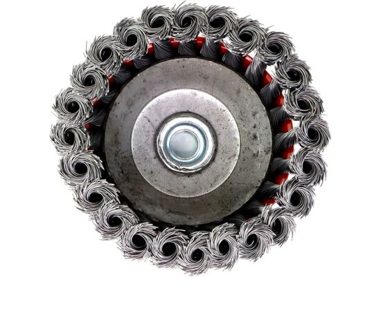 Щетка чашечная жгутовая 125 мм, М14, ворс сталь 0.50 мм для УШМ 13-103 EuroBrush EB-AST5 – изображение 3