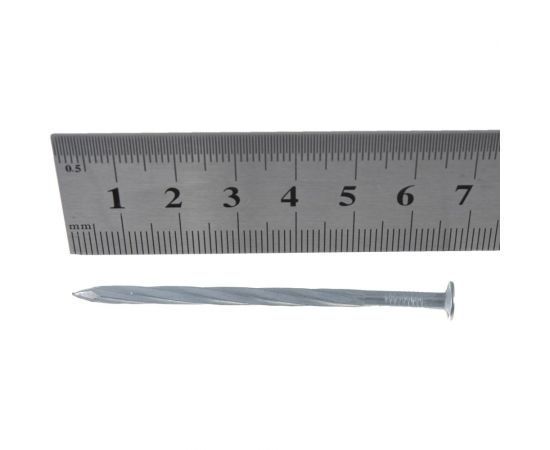 Винтовой оцинкованный гвоздь Tech-Krep 3.0х70, 0.5кг, пакет 128302 – изображение 3