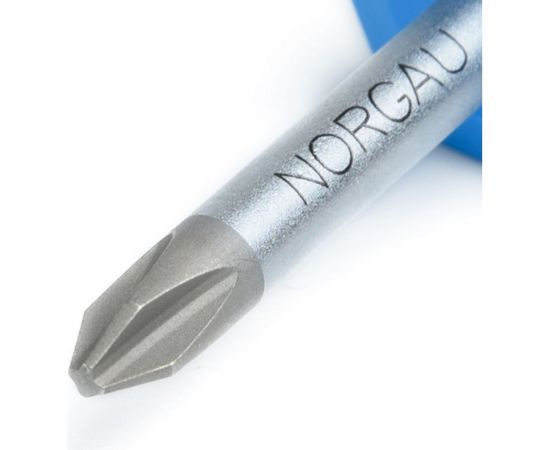 Короткая крестовая отвертка NORGAU N162-PH2x38 062108220 – изображение 2