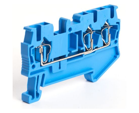 Самозажимной 3-проводной проходной зажим STEKKER ЗНИ - 2,5, JXB ST 2,5, синий LD553-2-25 39969 – изображение 3