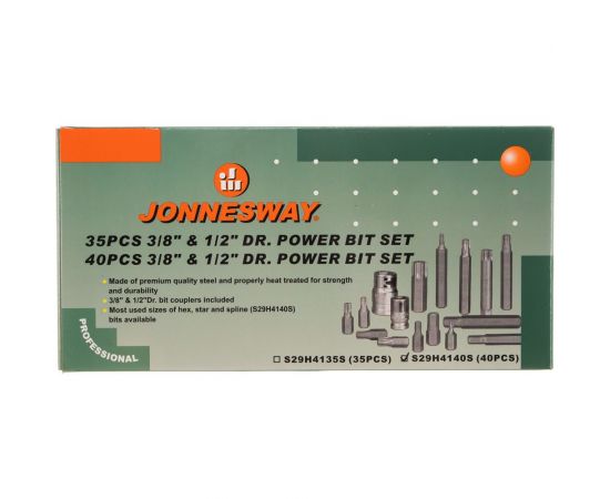 Набор вставок 40 предметов (4-12 мм) Jonnesway S29H4140S – изображение 2