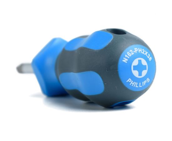 Короткая крестовая отвертка NORGAU N162-PH2x38 062108220 – изображение 5