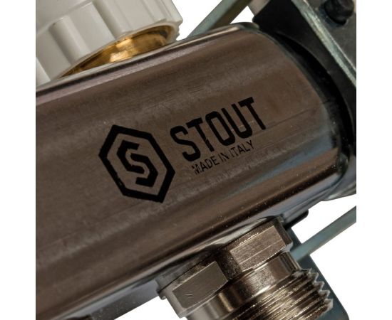 Коллектор из нержавеющей стали в сборе с расходомерами STOUT 2 выхода SMS 0907 000002 – изображение 2