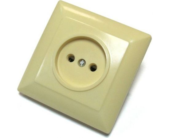Розетка ООО Ливны-Электро РС 10-008, слоновая кость РСф 821 