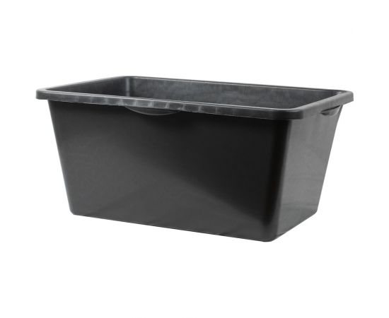 Строительный прямоугольный таз КЭС черный, 40 л 13000004 