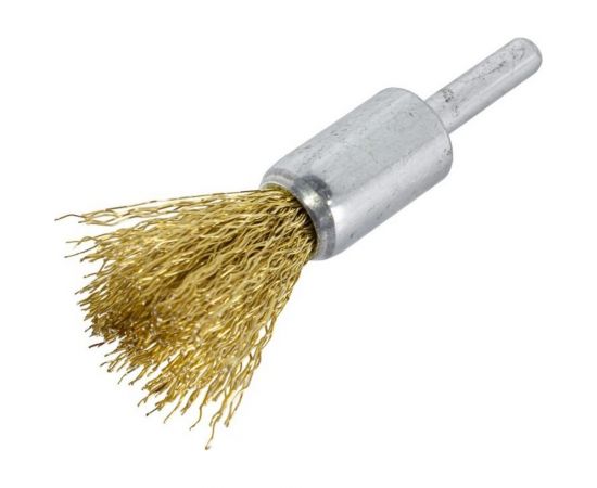 Кордщетка чашеобразная латунная 15 мм для дрели Rockforce RF-BCQ015 