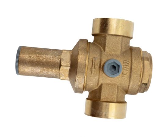 Редуктор давления ICMA S.P.A. муфтовый, с боковым подключением манометра, max t=90, max 40 бар, выход 1-6 бар, внутренняя резьба 1 1/4"" 246 /91246AG05 