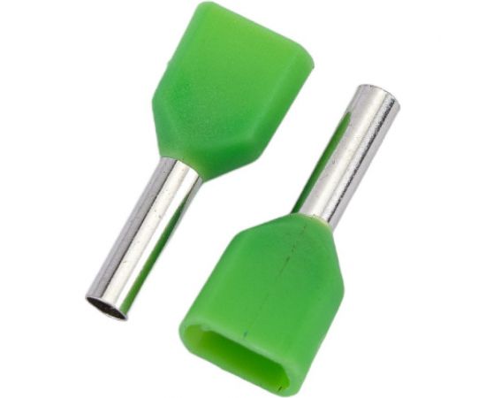 Двойной изолированный наконечник-гильза HLT Ншви2 1.0-8 мм зеленый упаковка 100 шт 084-04-62,084-04-062 4670042794296 