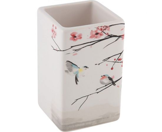 Стакан для ванной комнаты Рыжий кот Сакура керамика TU-S 006518 