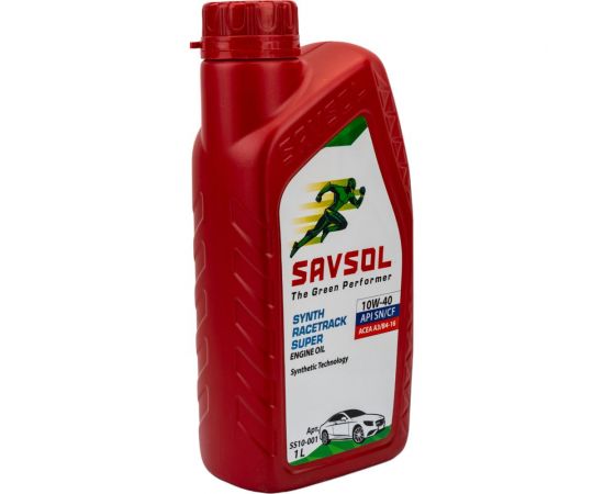 Синтетическое моторное масло SAVSOL SSS 10W-40 ACEA A3/B4-12 API SN/CF, 1 л SS10-001 
