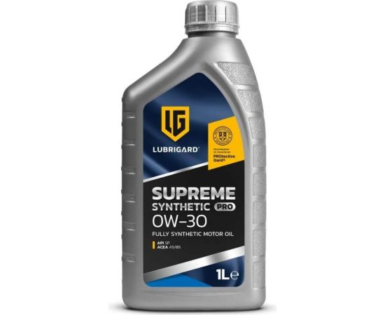 Моторное масло lubrigard SUPREME SYNTHETIC PRO 0W-30 1л GPSPMS030CH12 