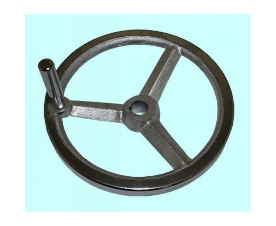 Маховик TLX 100x12x32x4мм DxdxHxb с 3-мя спицами, чугун с ручкой 65903 