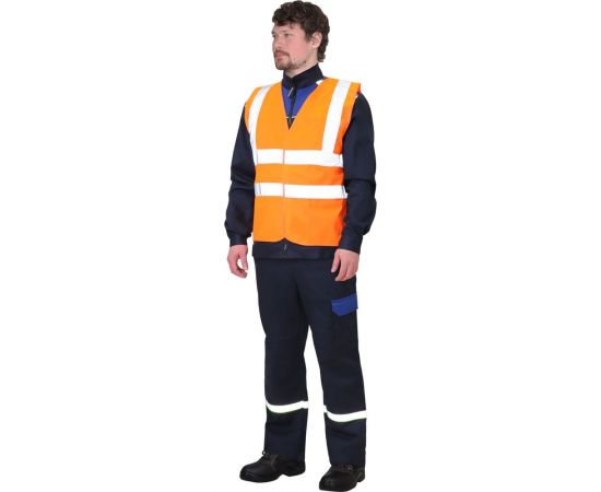 Жилет СИРИУС сигнальный 1, оранжевый, 96-100/170-176 136222/1 