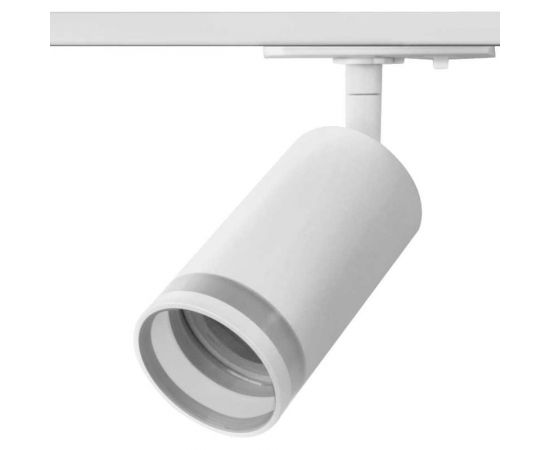 Трековый однофазный светильник на шинопровод Wolta IP20, под лампу GU10, белый WTL-GU10/04W 