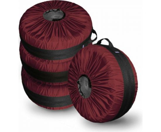 Комплект чехлов на покрышки Belon familia R16-21, красный ЧК-1Б-КР 