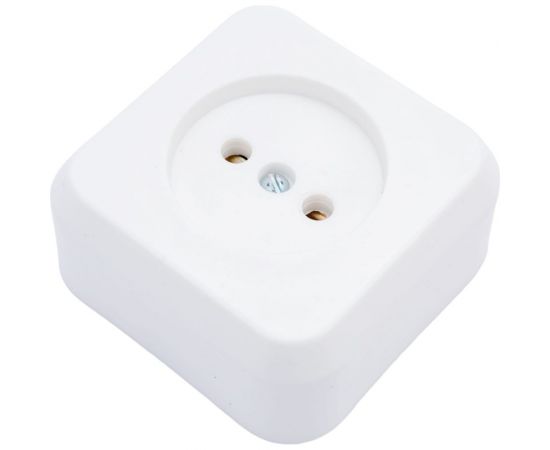 Розетка ООО Ливны-Электро РА 10-007 белая РАф 724 