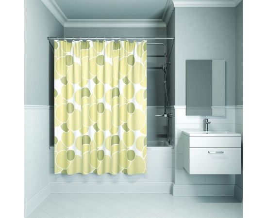 Штора для ванной комнаты IDDIS 200*240 см, полиэстер, ID, cream balls 230P24RI11 