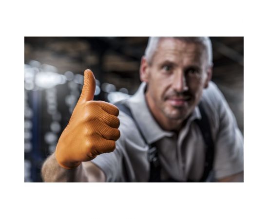 Профессиональные нитриловые перчатки gogrip, оранжевые, размер XL, 25 пар RP30025005_0001 – изображение 3