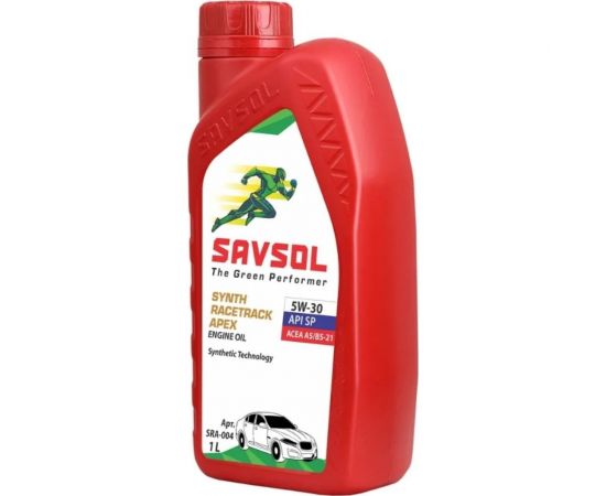 Моторное масло SAVSOL SSR APEX синтетическое, 5W-30, ACEA А5/В5-21, API SL/CF, 1 л SRA-001 – изображение 3