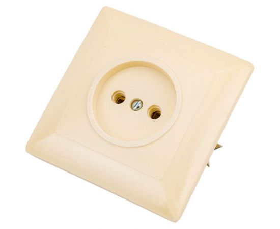 Розетка ООО Ливны-Электро РС 10-008, слоновая кость РСф 821 – изображение 5