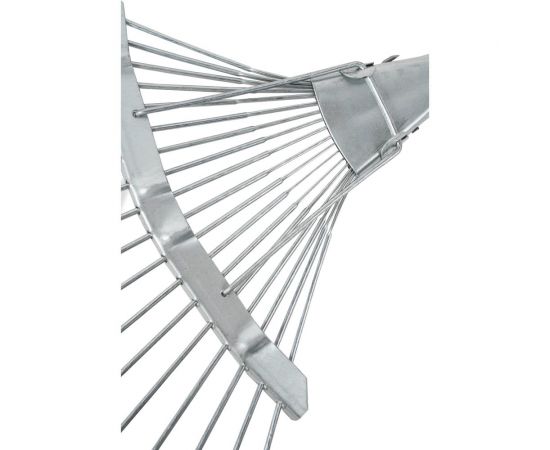 Веерные проволочные грабли КЭС оцининкованные, ширина 350 мм, 18 зубьев, тулейка 30 мм, без черенка 21010025 – изображение 3