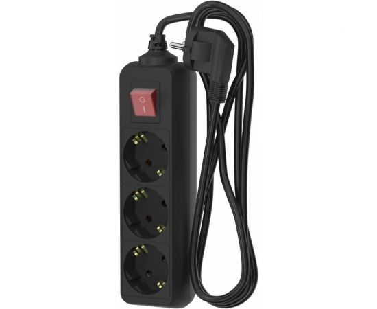 Сетевой удлинитель ФОТОН 16-23ЕS, 2м, 3 розетки, 16А, с выключателем, с заземлением, Черный 24754 – изображение 4