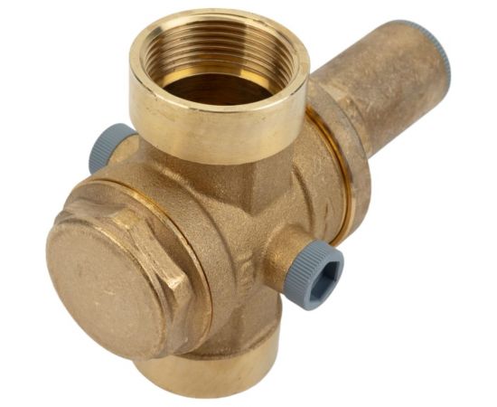 Редуктор давления ICMA S.P.A. муфтовый, с боковым подключением манометра, max t=90, max 40 бар, выход 1-6 бар, внутренняя резьба 1 1/4"" 246 /91246AG05 – изображение 2