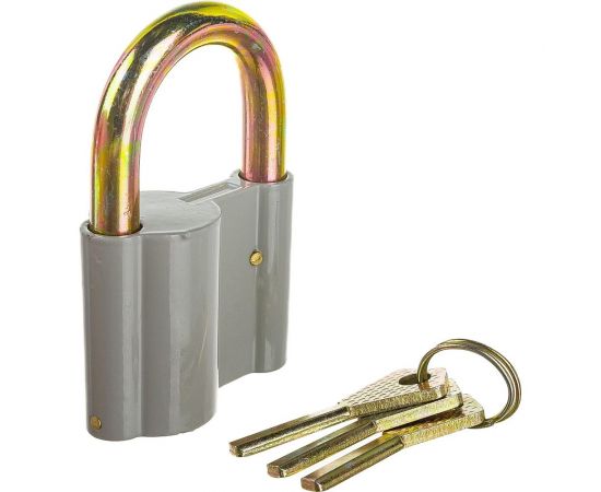 Навесной замок Сималенд 52x80 мм, 3 ключа 622437 – изображение 4
