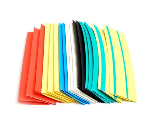 Набор термоусадочных трубок STEKKER HSHT-1575-10M длина 10 см, коэф. усадки 2:1, мультиколор 21шт в упаковке 39716 – изображение 4