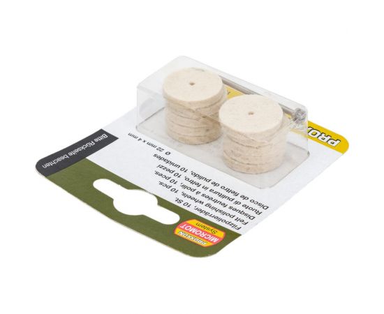 Насадки полировальные из войлока (10 шт; 22 мм) Proxxon PR- 28798 – изображение 2