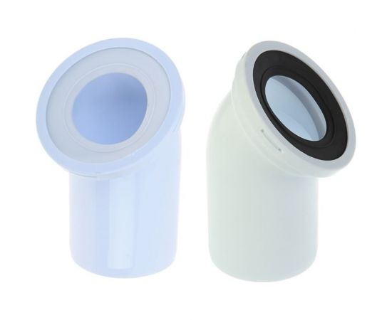 Фановая труба для унитаза АНИ Пласт 110 мм, 45 гр., пластиковая труба W4220 025-0159 – изображение 2