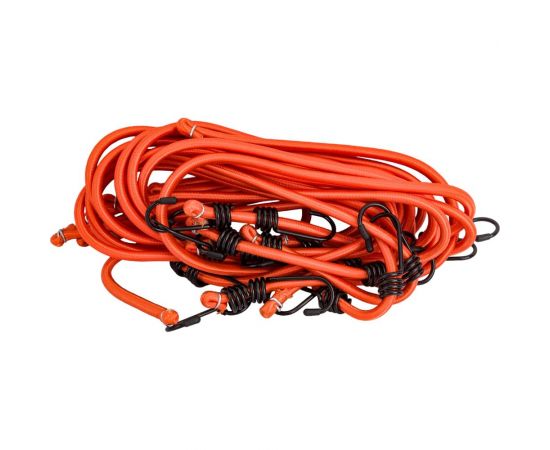 Набор резинок-стяжек AIRLINE 10 шт., 100 см, D-8 мм, металлические крючки AS-R-17 – изображение 3