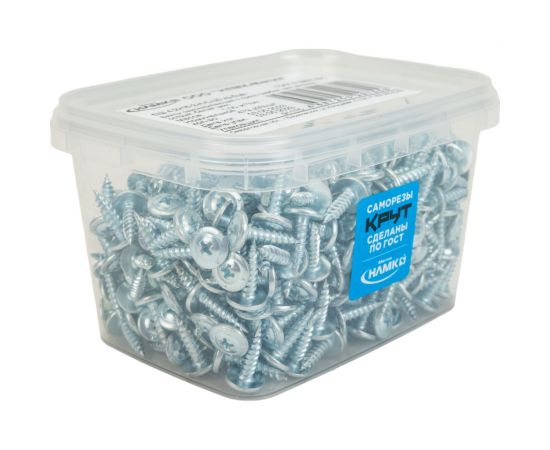 Саморезы КРУТ 4.2x16 мм, прессшайба, остриё, 1 кг, 510 шт. 4687203297558 – изображение 3