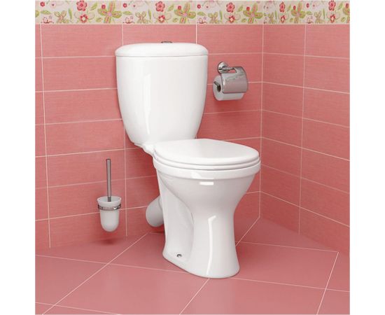 Унитаз-компакт Santeri Виктория белый нижний подвод косой выпуск 1/реж 1.P301.6.S00.00B.F 023-1638 – изображение 2