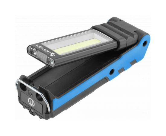 Светодиодный раскладной фонарь HOEGERT TECHNIK 400 люмен, магнит, USB HT1E407 